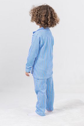 ست لباس راحتی آبی بچه گانه پنبه ای IRK Markacity m - کد 786033315