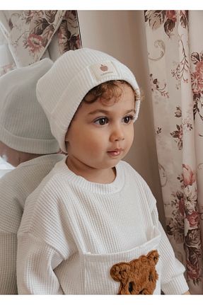 کلاه پشمی نباتی بچه گانه پنبه ای LuxuryBaby - کد 786065420