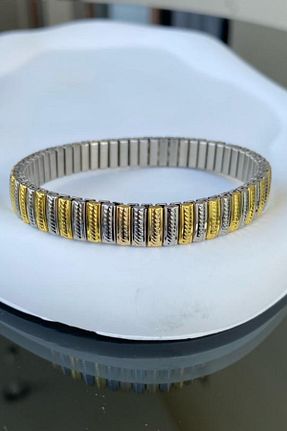 دستبند استیل (فولاد) طلائی زنانه استیل ضد زنگ Jaida Moda - کد 770487328