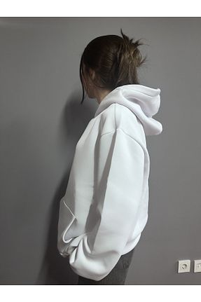 سوئیشرت سفید زنانه ساده SWEAT - کد 786453786