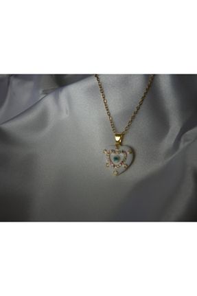 گردنبند استیل ( فولاد ) طلائی استیل (فولاد) Beyaz Dükkan - کد 786142123