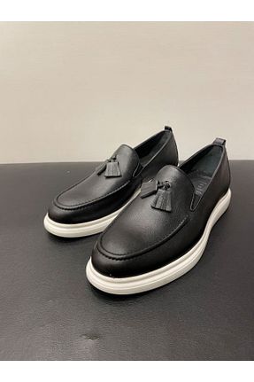 کفش کژوال مشکی مردانه چرم خالص özay bodrum - کد 786444007