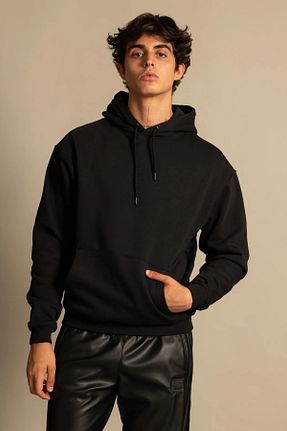 سوئیشرت مشکی مردانه ساده bold shark - کد 786255240