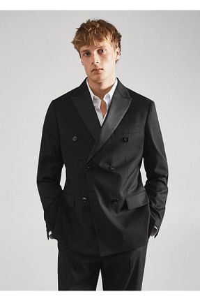 کت مشکی مردانه Blazer MANGO Man - کد 376782825