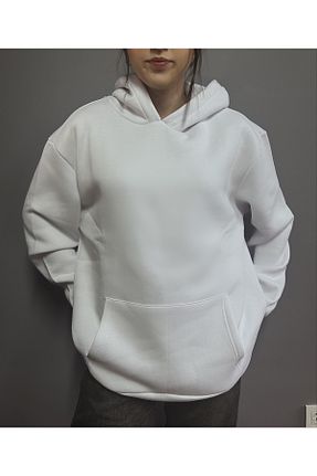 سوئیشرت سفید زنانه ساده SWEAT - کد 786453786