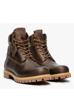 بوت / نیم بوت قهوه ای مردانه پاشنه تخت Timberland - کد 786140284