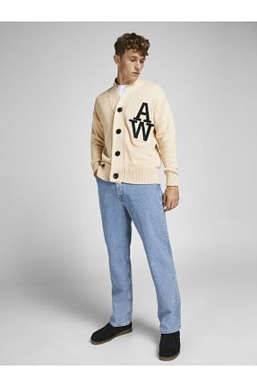 شلوار جین آبی مردانه پاچه گشاد Jack & Jones - کد 308896160