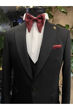 پاپیون زرشکی مردانه Quesste Accessory - کد 786389282