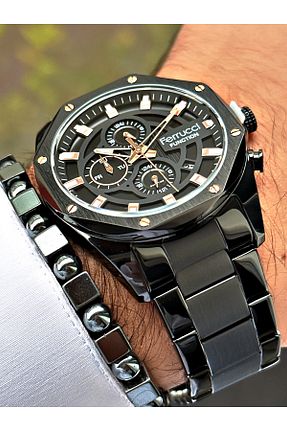 ساعت مچی مشکی مردانه 46-50 میلی متر Ferrucci - کد 786426319