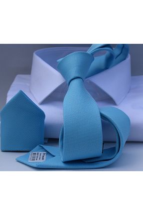 کراوات آبی مردانه پارچه ای B