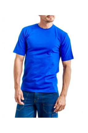 تی شرت سرمه ای مردانه رگولار یقه گرد پنبه (نخی) بیسیک کد 102176593