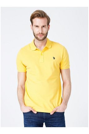 تیشرت زرد مردانه یقه پولو U.S. Polo Assn. - کد 103174738