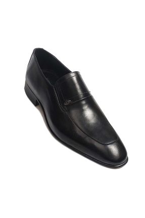 کفش کلاسیک مشکی مردانه چرم خالص TUGERDİ - کد 786838289