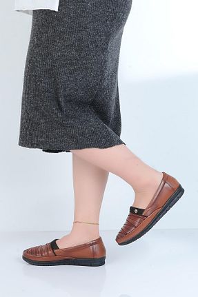 بابت قهوه ای زنانه چرم خالص Ayakcenter - کد 786744681