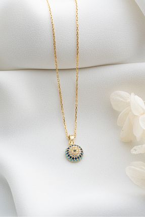گردنبند نقره طلائی زنانه 925 عیار Şimal Silver - کد 669842553