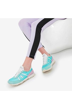 کفش اسنیکر فیروزه ای زنانه بند دار Premiata - کد 787012452
