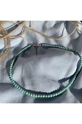 گردنبند جواهر فیروزه ای زنانه سنگ LovelymCo - کد 787043514