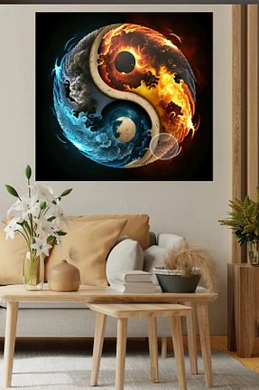 تابلو رنگی کنواس HDART - کد 786607988