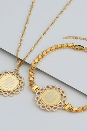 گردنبند نقره طلائی زنانه 925 عیار Şimal Silver - کد 669846493