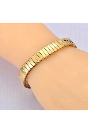 دستبند استیل (فولاد) طلائی زنانه استیل (فولاد) HOSBUTIK - کد 787017718