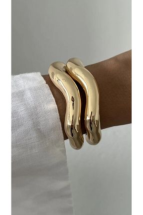 دستبند جواهر طلائی زنانه استیل (فولاد) stilora - کد 787027931