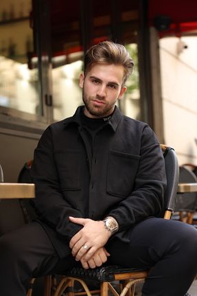 کت مشکی مردانه گشاد FUWEAR - کد 786582743