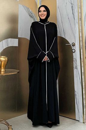 کلاه و ابایا مشکی زنانه %100 پنبه Bym Fashion - کد 786686268