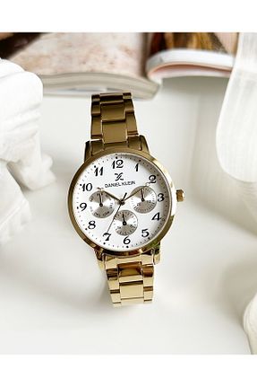 ساعت مچی طلائی زنانه 36 میلی متر Daniel Klein - کد 786848778