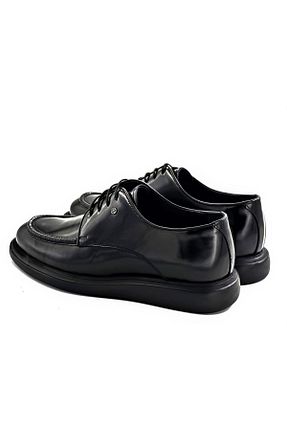 کفش کلاسیک مشکی مردانه چرم خالص LEOSTEPS - کد 786953649