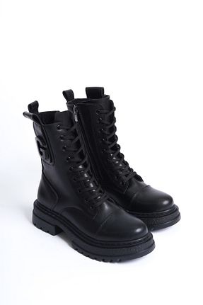 بوت / نیم بوت مشکی زنانه چرم مصنوعی Buem - کد 786989250