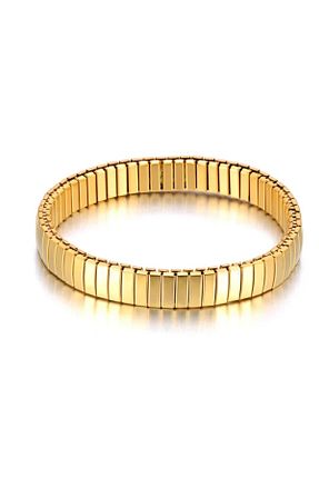 دستبند استیل (فولاد) طلائی زنانه استیل (فولاد) HOSBUTIK - کد 787017718