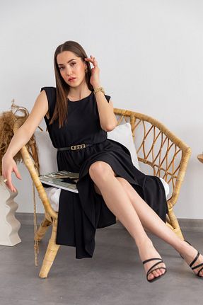 لباس مشکی زنانه بافتنی WOMAN VISION - کد 787720679