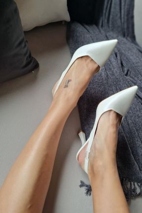 کفش مجلسی سفید زنانه پاشنه متوسط ( 5 - 9 cm ) پاشنه پلت فرم کد 787770103