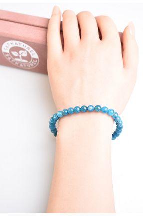 دستبند جواهر آبی زنانه سنگ طبیعی Safnaturel - کد 322610317