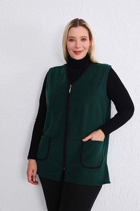 جلیقه سبز زنانه اورسایز Kardelen Butik Ümraniye - کد 392742019