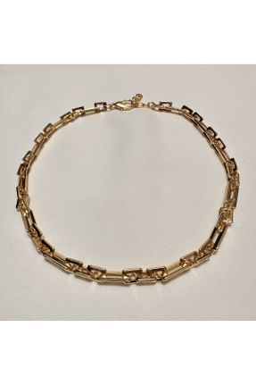 گردنبند جواهر طلائی زنانه برنز کد 787218517