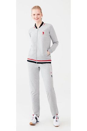 ست لباس راحتی طوسی زنانه ساده U.S. Polo Assn. - کد 787140061
