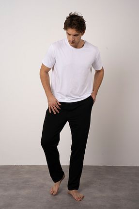 پائین تنه راحتی مشکی مردانه مودال - پنبه PAKONN - کد 787274211