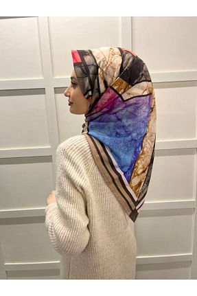 روسری صورتی پنبه ای Aker - کد 735243973