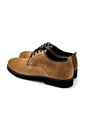 کفش کلاسیک بژ مردانه چرم خالص LEOSTEPS - کد 787680861