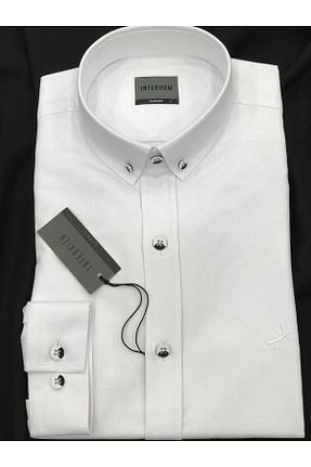 پیراهن سفید مردانه اسلیم فیت Sarar - کد 787504309