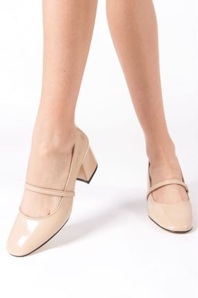 کفش پاشنه بلند کلاسیک بژ زنانه PU پاشنه ضخیم پاشنه متوسط ( 5 - 9 cm ) کد 787745578
