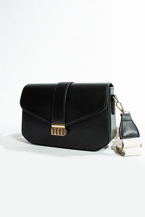 کیف دوشی مشکی زنانه چرم مصنوعی Lifonbag - کد 787006427