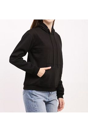 سوئیشرت مشکی زنانه ساده Cuqq Denim - کد 787535383