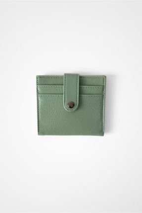 کیف پول سبز زنانه سایز کوچک چرم مصنوعی کد 787410004