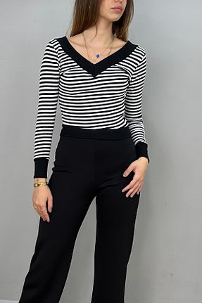بلوز مشکی زنانه رگولار Tam Moda - کد 787573352