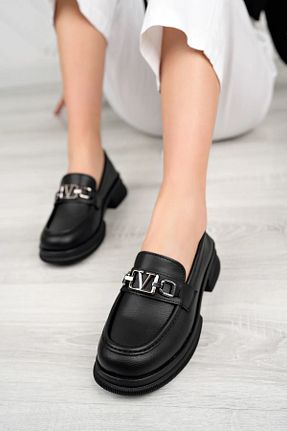 کفش آکسفورد مشکی زنانه چرم مصنوعی PATRON SHOES - کد 787778584