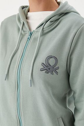 سوئیشرت اسپرت سبز زنانه Relaxed United Colors of Benetton - کد 787843871