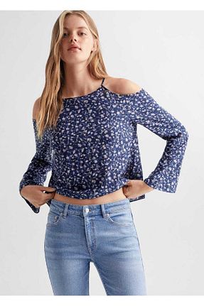 شلوار جین آبی زنانه رگولار MANGO Teen - کد 742126523