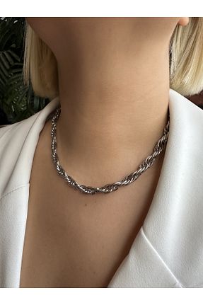 گردنبند استیل ( فولاد ) زنانه استیل (فولاد) Wui Aksesuar - کد 788344746